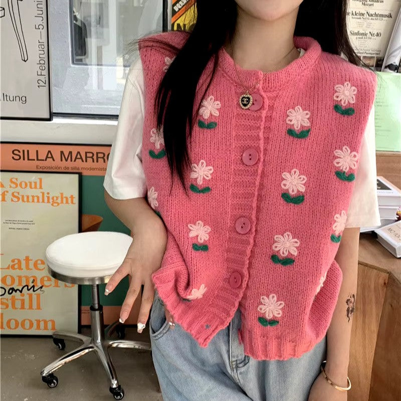 Top Sans Manches Fantaisie Rose Fluo Sinéquanone - Taille 1, Occasion Très Bon état