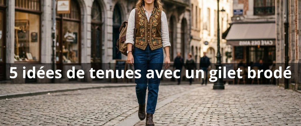 Comment porter un gilet brodé ? 5 tenues faciles à composer