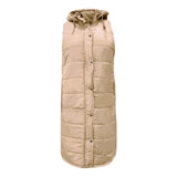 Longue Veste Matelassée Beige