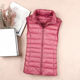 Gilet Sans Manches Matelassé Rose