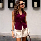 Gilet de Costume Violet