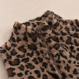 Gilet Léopard Zippé Femme