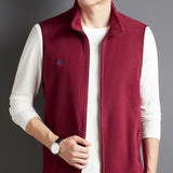 Veste Polaire Sans Manches Rouge