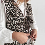 Gilet Sans Manches Motif Animalier