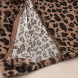 Gilet Léopard Zippé Femme