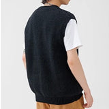 Gilet Noir Tricoté Homme