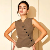 Gilet Asymétrique Femme