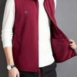 Veste Polaire Sans Manches Rouge