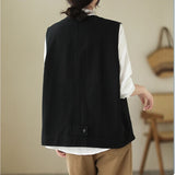 Gilet Noir Design Sans Manches