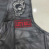 Gilet Sans Manches Cuir Biker