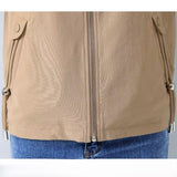 Veste Sans Manches Beige Femme