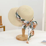 Chapeau de Paille Ruban Fleuri