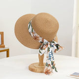 Chapeau de Paille Ruban Fleuri