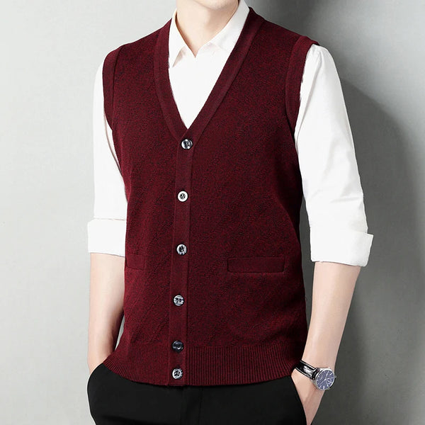 gilet costume rouge homme