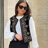 gilet fantaisie sans manche femme