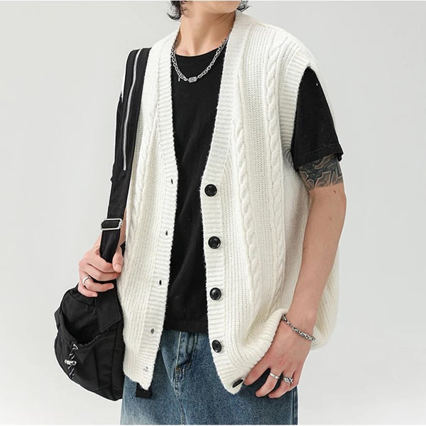 gilet homme boutonné col v