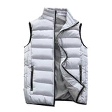 gilet matelassé blanc pour hiver