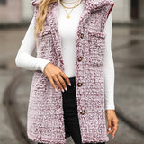 gilet mouton rose