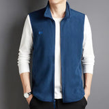 gilet polaire bleu homme