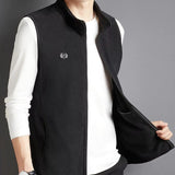 gilet polaire sans manche noir homme