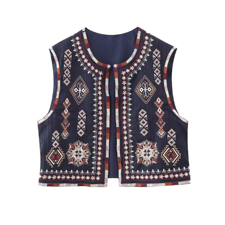 Lazutom Gilet En Jean Sans Manches Femme – Style Court Rétro Boutonné – Look Décontracté Tendance
