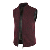 gilet sans manche maille bordeaux