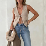 petit gilet beige taupe